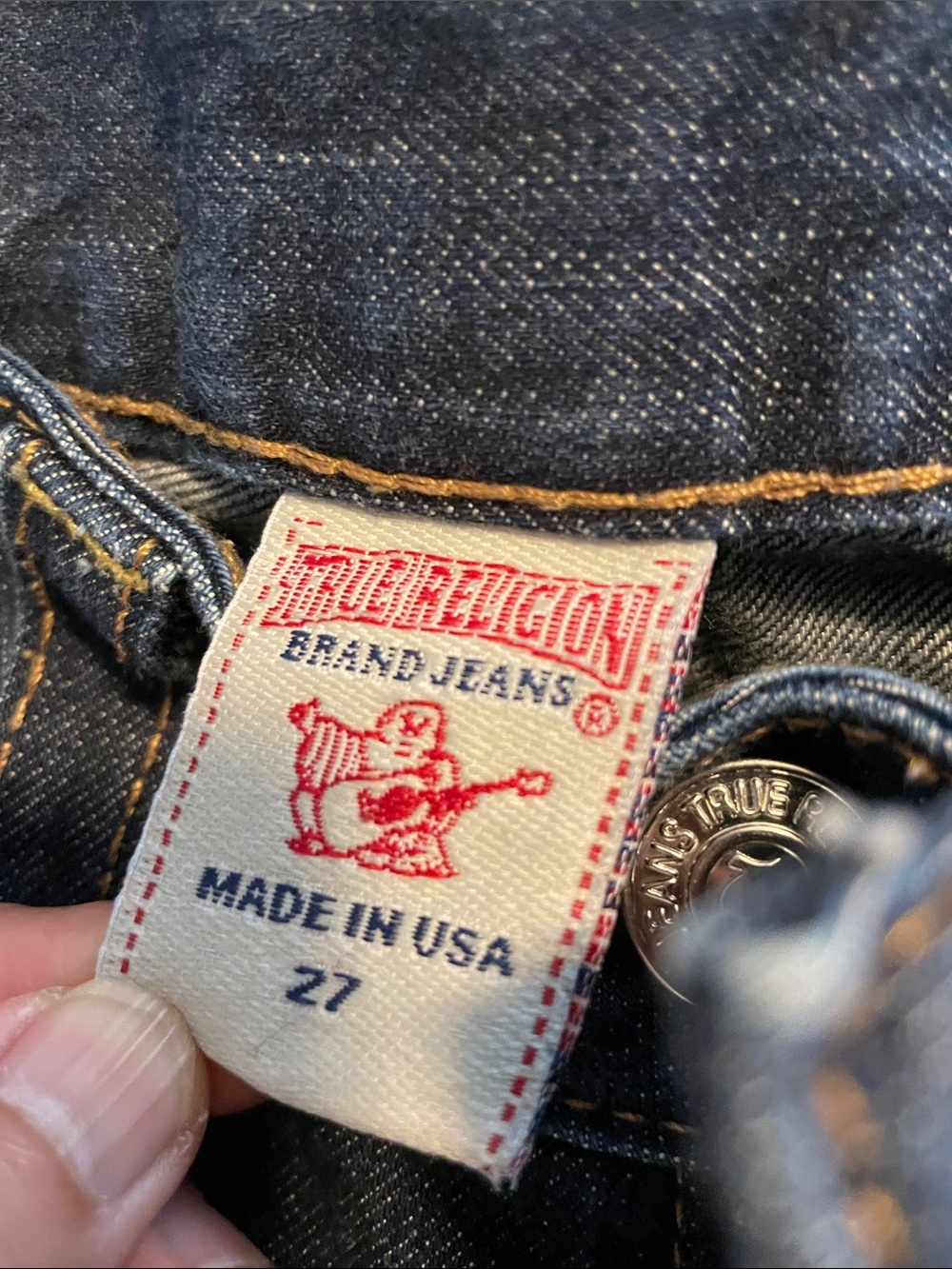 True Religion Dark Indigo Denim Shorts - Picture 6 of 11